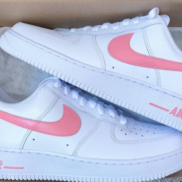 Nike Air Force 1 Custom Low Pink Swoosh Casual Shoes Men Women Kids Sizes main image 9